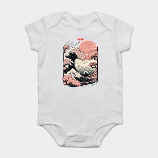 The great wave Baby Bodysuit